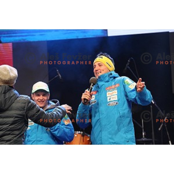 Stefan Hadalin at public draw for AUDI FIS Ski World Cup Slalom for 56.Vitranc Cup in Kranjska gora, Slovenia on March 4, 2017