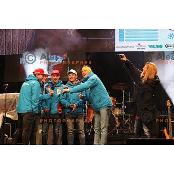public draw for AUDI FIS Ski World Cup Slalom for 56.Vitranc Cup in Kranjska gora, Slovenia on March 4, 2017