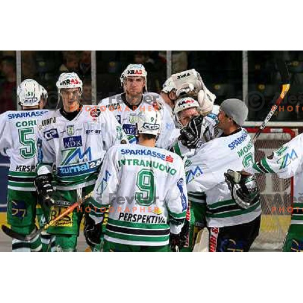 ice-hockey match ZM Olimpija- Black Wings Linz in EBEL league, played in Ljubljana 28.10.2007. Photo by Ales Fevzer 