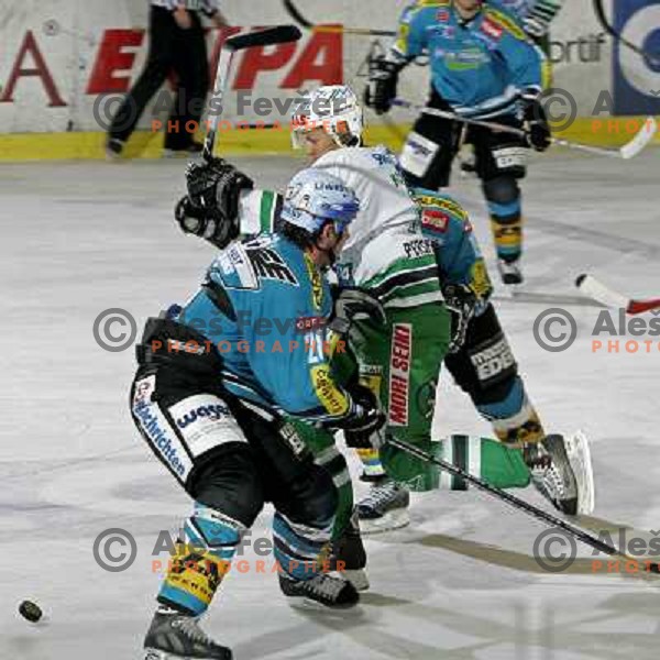 Dejan Konterc at ice-hockey match ZM Olimpija- Black Wings Linz in EBEL league, played in Ljubljana 28.10.2007. Photo by Ales Fevzer 