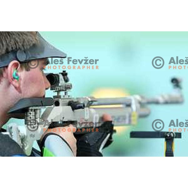 Brunin of team Slovenia during European Championship 2017 shooting 10 meters, Hotel Dras, Maribor, Slovenia on March 10, 2017