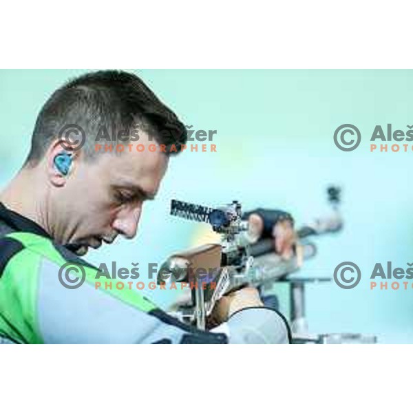 Moicevic of team Slovenia during European Championship 2017 shooting 10 meters, Hotel Dras, Maribor, Slovenia on March 10, 2017