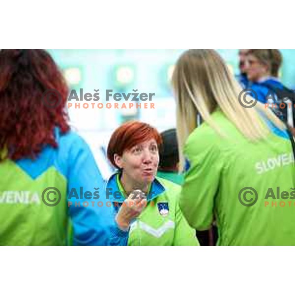 Andreja Vlah, head coach of team Slovenia during European Championship 2017 shooting 10 meters, Hotel Dras, Maribor, Slovenia on March 10, 2017