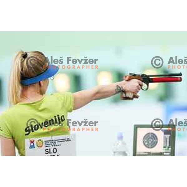 Vodeb of team Slovenia during European Championship 2017 shooting 10 meters, Hotel Dras, Maribor, Slovenia on March 10, 2017