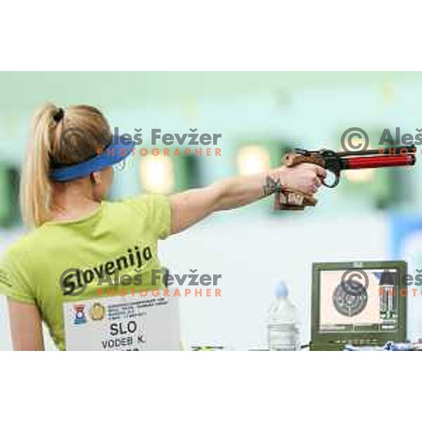 Vodeb of team Slovenia during European Championship 2017 shooting 10 meters, Hotel Dras, Maribor, Slovenia on March 10, 2017