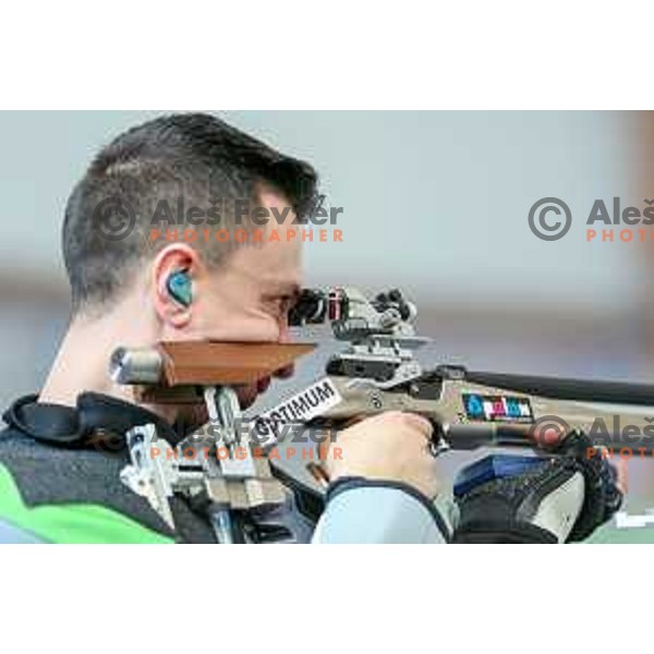 Moicevic of team Slovenia during European Championship 2017 shooting 10 meters, Hotel Dras, Maribor, Slovenia on March 10, 2017
