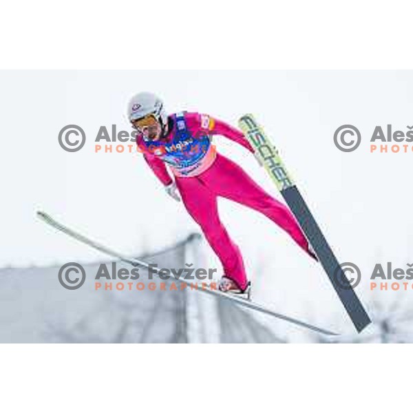 Florian Gugg during the test day before Men\'s World Cup Ski Flying Final Planica 2017, Planica, Slovenia, on March 22, 2017.