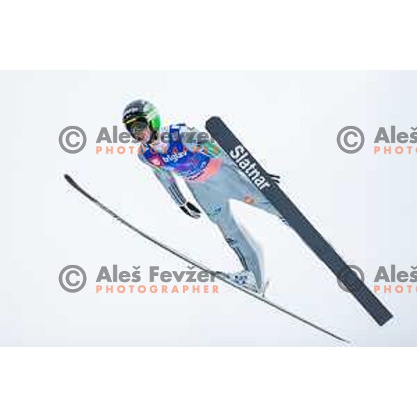 Tomaz Naglic during the test day before Men\'s World Cup Ski Flying Final Planica 2017, Planica, Slovenia, on March 22, 2017.