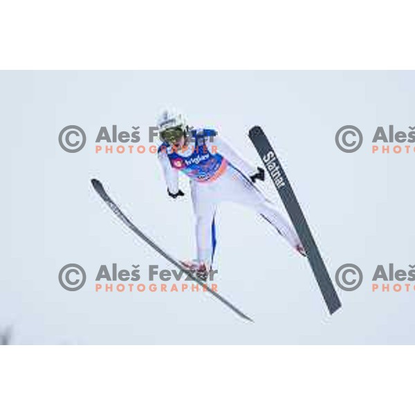 Anze Lavtizar during the test day before Men\'s World Cup Ski Flying Final Planica 2017, Planica, Slovenia, on March 22, 2017.