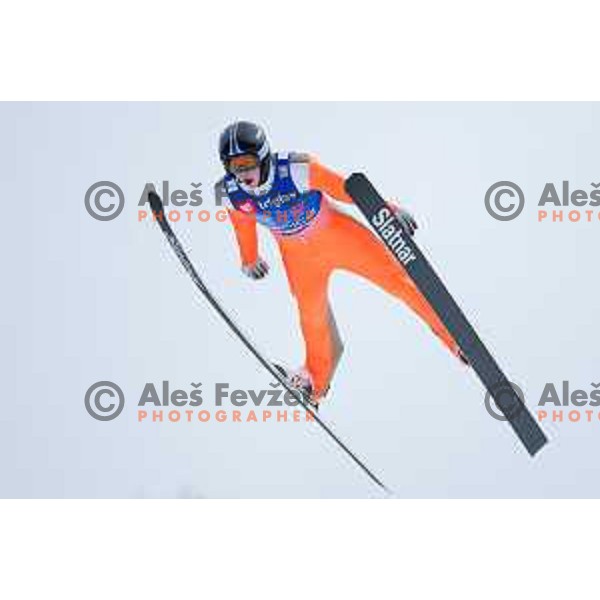 Nik Fabian during the test day before Men\'s World Cup Ski Flying Final Planica 2017, Planica, Slovenia, on March 22, 2017.