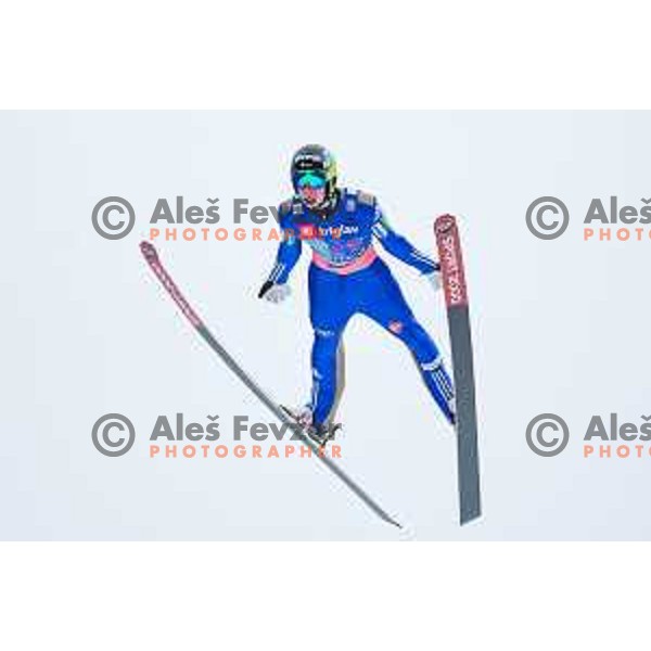 Ziga Jelar during the test day before Men\'s World Cup Ski Flying Final Planica 2017, Planica, Slovenia, on March 22, 2017.