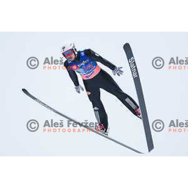 Rok Urbanc during the test day before Men\'s World Cup Ski Flying Final Planica 2017, Planica, Slovenia, on March 22, 2017.