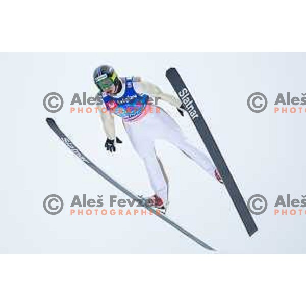 Ales Hlebanja during the test day before Men\'s World Cup Ski Flying Final Planica 2017, Planica, Slovenia, on March 22, 2017.