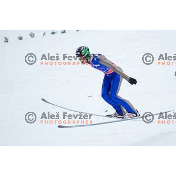 Zak Silih during the test day before Men\'s World Cup Ski Flying Final Planica 2017, Planica, Slovenia, on March 22, 2017.