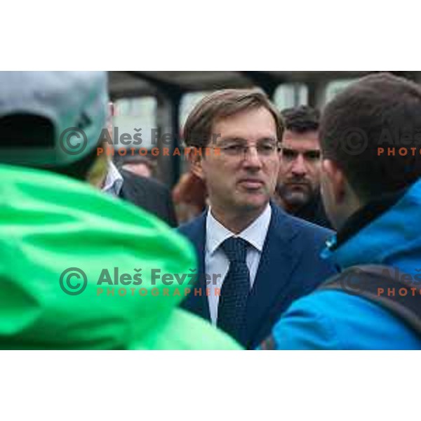 Miro Cerar during the press conference before Men\'s World Cup Ski Flying Final Planica, Ljubljana, Slovenia, on March 22, 2017.