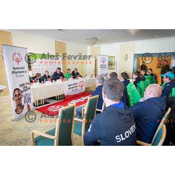 Members of Slovenia Special Olympics team in hotel Habakuk, Maribor, Slovenia on March 28, 2017