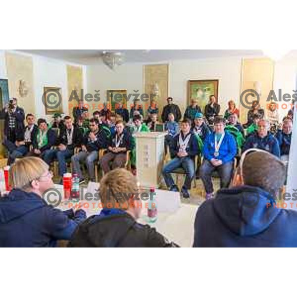 Members of Slovenia Special Olympics team in hotel Habakuk, Maribor, Slovenia on March 28, 2017