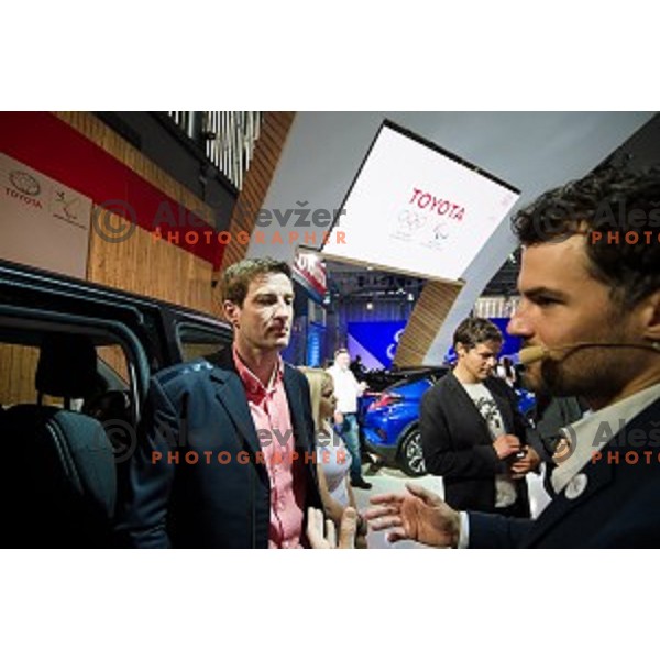 Iztok Cop during the presentation of the sponsorship between Toyota and the Slovenian Olympic committee in Ljubljana, Slovenia on March 31, 2017