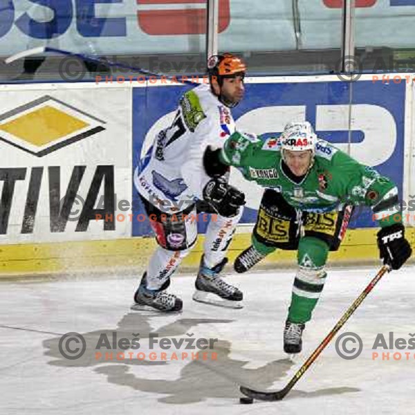 Ziga Pavlin at ice-hockey game ZM Olimpija- Innsbruck in EBEL league, played in Ljubljana 2.11.2007. Photo by Ales Fevzer 