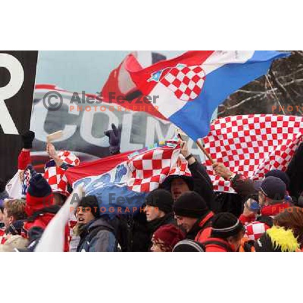 Croatia fans celebrating