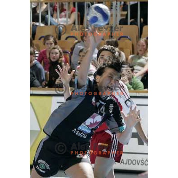 Bodnieva at handball game Krim Mercator - Nurnberg in second round of Champions league, played in Ljubljana 3.11.2007. Photo by Ales Fevzer 
