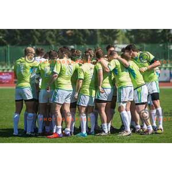 in action during rugby match between Slovenia and Bosnia and hercegovina at Stadion Zak, Ljubljana, Slovenia, on April 8th, 2017.