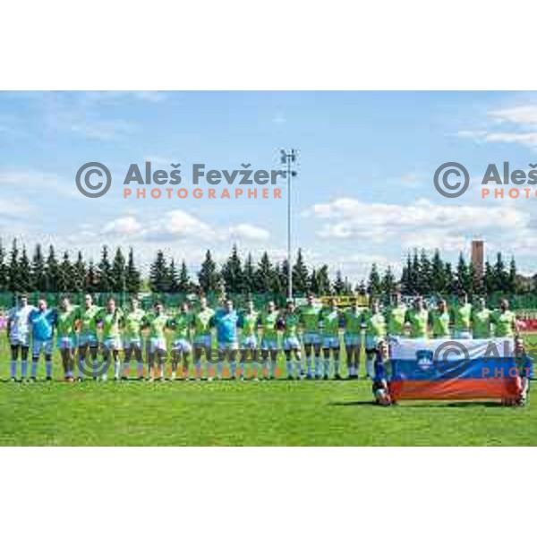 in action during rugby match between Slovenia and Bosnia and hercegovina at Stadion Zak, Ljubljana, Slovenia, on April 8th, 2017.