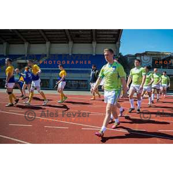 in action during rugby match between Slovenia and Bosnia and Hercegovina at Stadion Zak, Ljubljana, Slovenia, on April 8th, 2017.