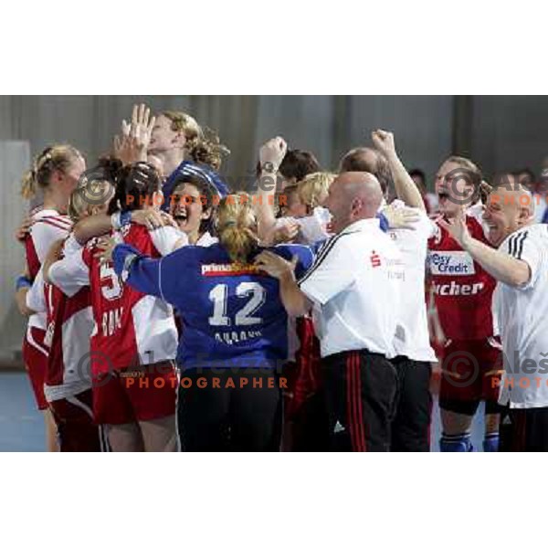 Nurnberg victory at handball game Krim Mercator - Nurnberg in second round of Champions league, played in Ljubljana 3.11.2007. Photo by Ales Fevzer 