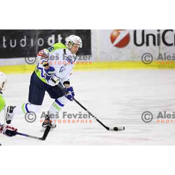 action during friendly ice-hockey match between Slovenia and Kazakhstan in Ljubljana on April 15, 2017