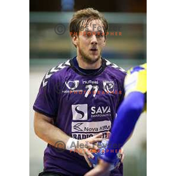 Andraz Kete of Maribor Branik in action during handball match between Maribor Branik - Celje PL, final Slovenia cup match 2016/17, played in Dvorana Tabor, Maribor, Slovenia on April 16, 2017