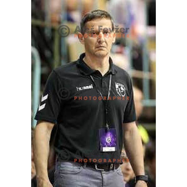 Sebastjan Sovic, head coach of Maribor Branik during handball match between Maribor Branik - Celje PL, final Slovenia cup match 2016/17, played in Dvorana Tabor, Maribor, Slovenia on April 16, 2017