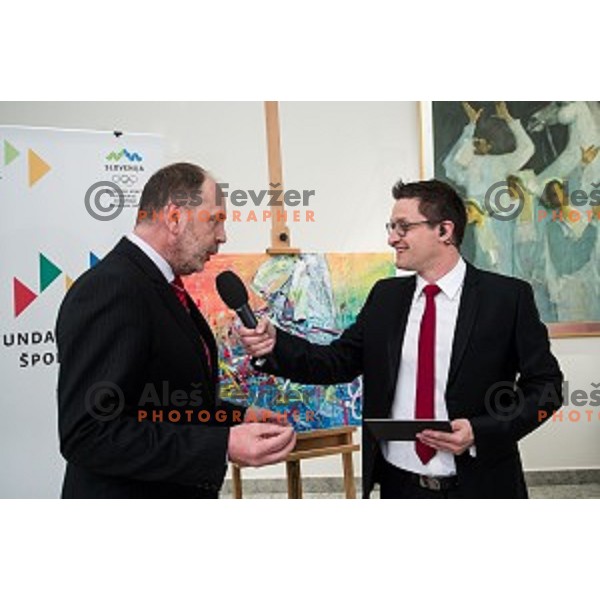 Sasa Jerkovic during the event of the Slovenian Olympic committee foundation for young sportsmen in Ljubljana, Slovenia on April 18, 2017