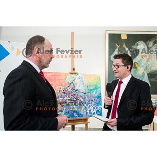 Sasa Jerkovic during the event of the Slovenian Olympic committee foundation for young sportsmen in Ljubljana, Slovenia on April 18, 2017