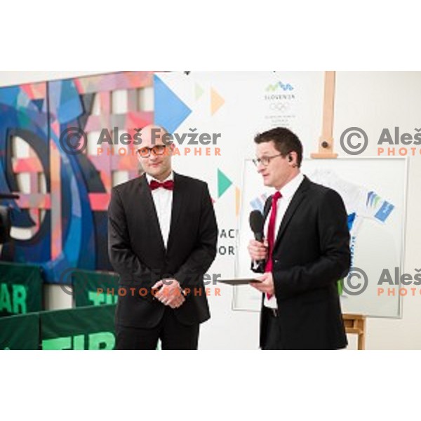 during the event of the Slovenian Olympic committee foundation for young sportsmen in Ljubljana, Slovenia on April 18, 2017