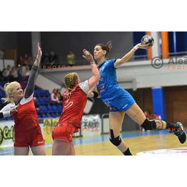 in action during Slovenian Cup handball match between Celje and Krim Mercator in Golovec Hall, Celje on April 23, 2017