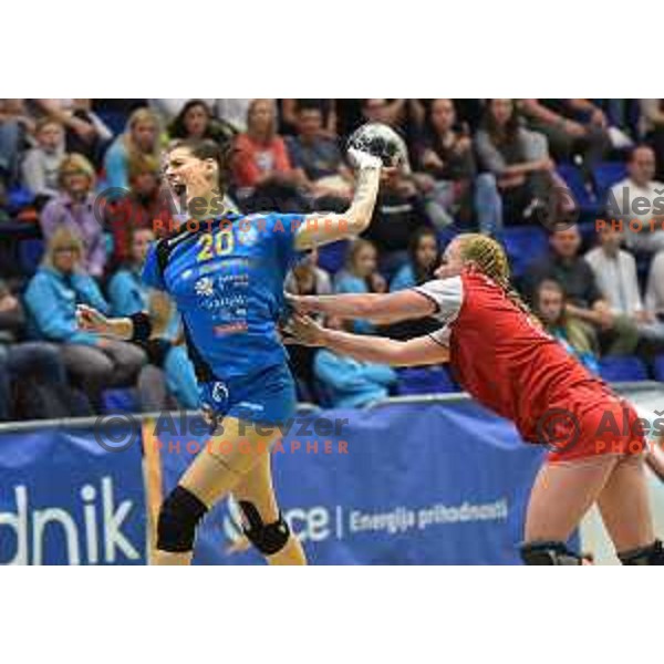 in action during Slovenian Cup handball match between Celje and Krim Mercator in Golovec Hall, Celje on April 23, 2017