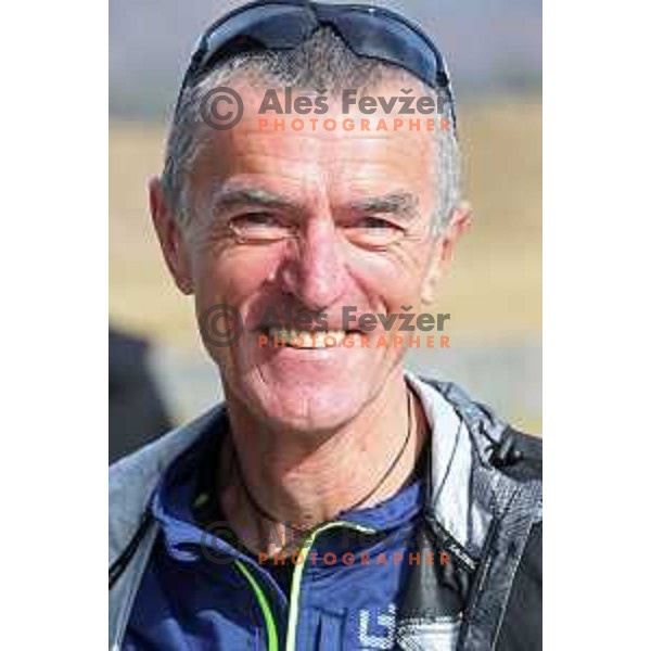 Ultramarathon runner Dusan Mravlje of Slovenia in Smlednik, Slovenia on February 17, 2017