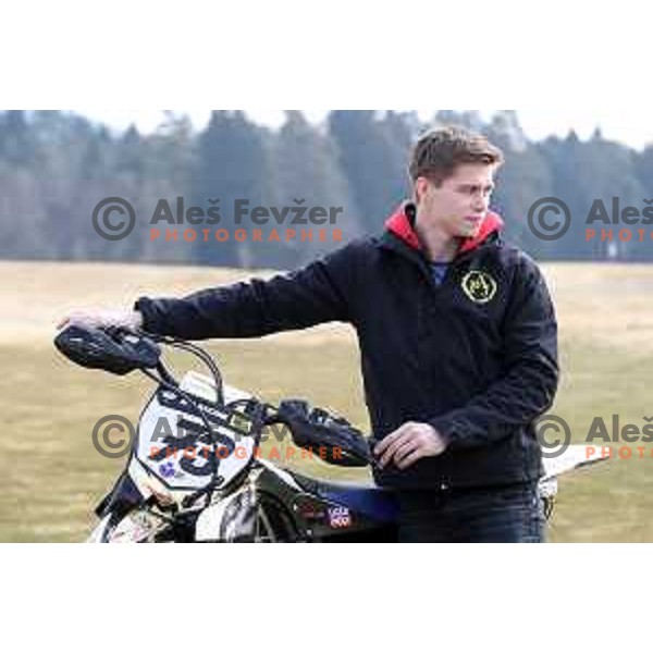 Peter Irt during AMZS press conference before start of MX GP season 2017 in Smlednik, Slovenia on February 17, 2017