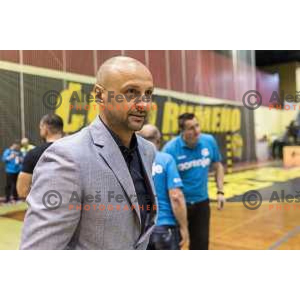 Gorenje’s new head coach Zeljko Babic in action during 1 NLB Leasing League match between Gorenje and Celje PL, in Velenje, on April 26th, 2017 