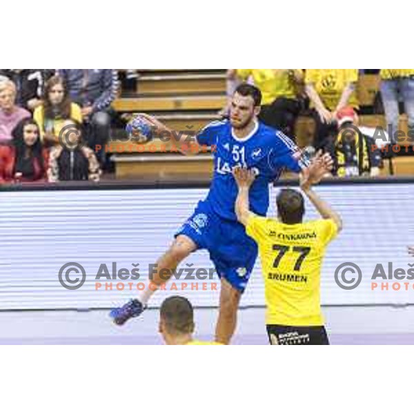 Celje’s Borut Mackovsek (51) in action during 1 NLB Leasing League match between Gorenje and Celje PL, in Velenje, on April 26th, 2017 