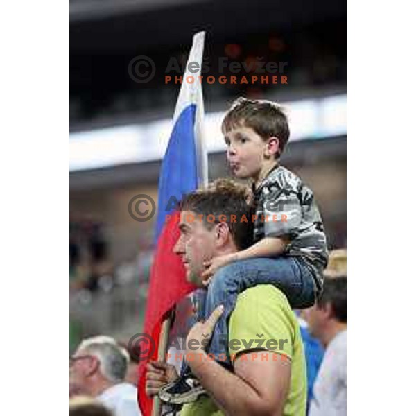 action during Euro 2018 Qualifyers handball match between Slovenia and Germany in SRC Stozice, Ljubljana, Slovenia on May 3,2017