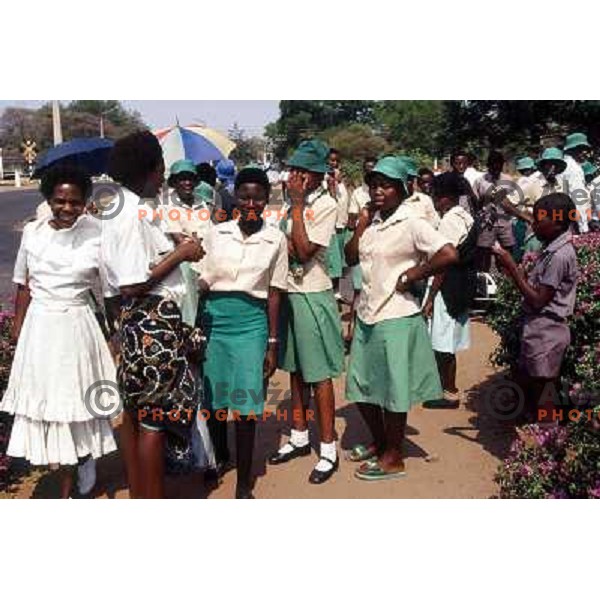 School kids in Zimbabwe 