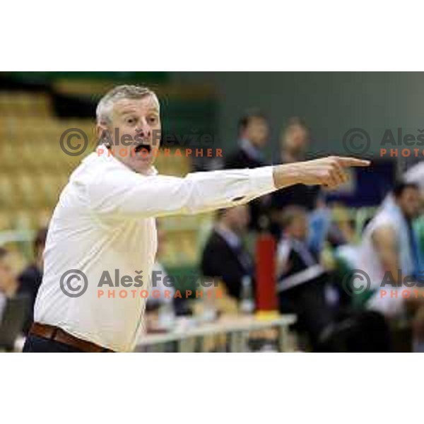 Damjan Novakovic in action during semi-final of Nova KBM league basketball match between Zlatorog Lasko and Rogaska in Tri Lilije Hall, Lasko, Slovenia on May 10, 2017