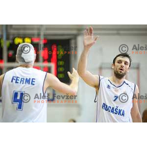 Dragan Duranovic of Rogaska in action during basketball match between KK Rogaska - Zlatorog Lasko of Nova KBM league 2016/17, played at Sports hall Rogaska Slatina, Slovenia on May 12, 2017
