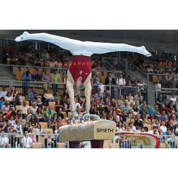 Krisztian Berki (HUN) at FIG World Challenge Cup in Bonifika Hall, Koper, Slovenia on May 13, 2017