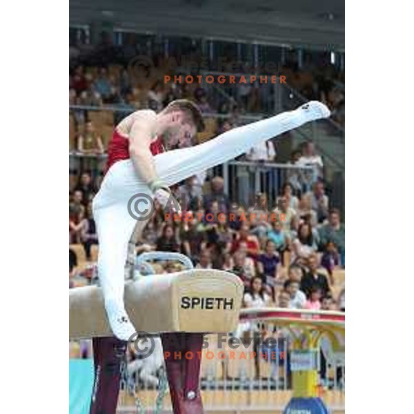 Krisztian Berki (HUN) at FIG World Challenge Cup in Bonifika Hall, Koper, Slovenia on May 13, 2017