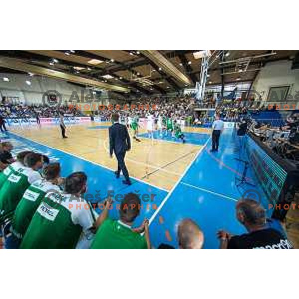 Sports hall Rogaska during basketball match between KK Rogaska - Union Olimpija of Nova KBM league 2016/17 finals, played at Sports hall Rogaska Slatina, Slovenia on May 16, 2017