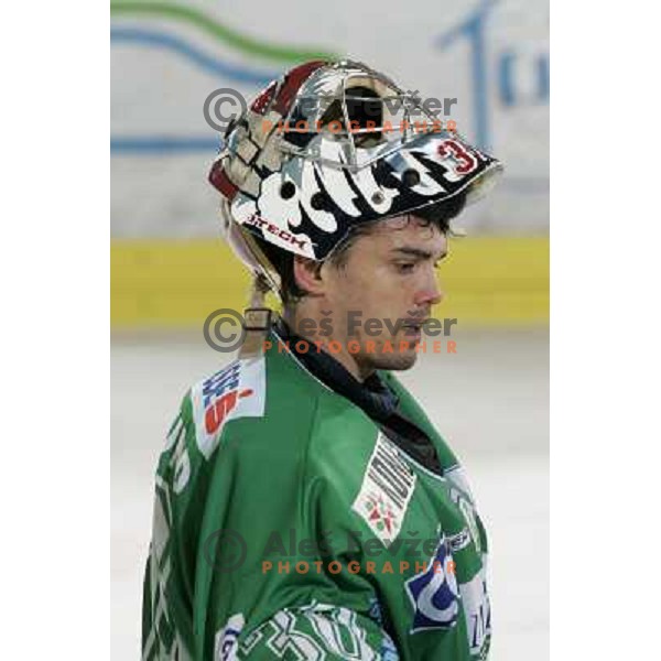 Alex Westlund at ice-hockey match ZM Olimpija- Innsbruck in EBEL league , played in Ljubljana (Slovenia) 11.11.2007. Photo by Ales Fevzer 