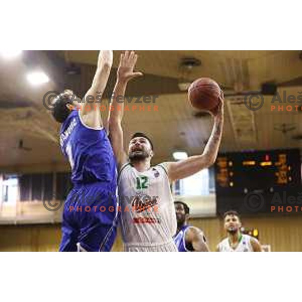 Nikola Jankovic of Union Olimpija in action during second match in the Final series of Nova KBM league basketball match between Union Olimpija and Rogaska in Ljubljana on May 19, 2017